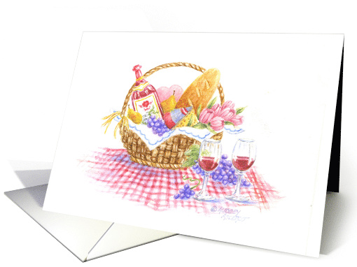 Birthday Friend Picnic Basket Cheers Special Beautiful Day card