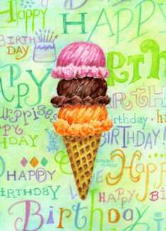 Birthday Ice Cream...