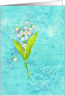 Sympathy Religious Lily of the Valley Comfort and Peace for Family card