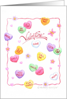 Valentine’s Day Fun Heart Candies So Much Fun card