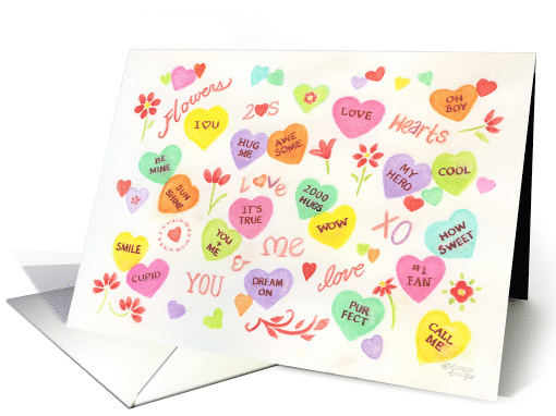 Friend Valentine's Day Happy Hearts Flowers Special Wonderful Day card