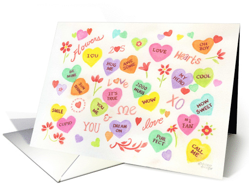 Friend Valentine's Day Happy Hearts Flowers Wonderful Special Day card
