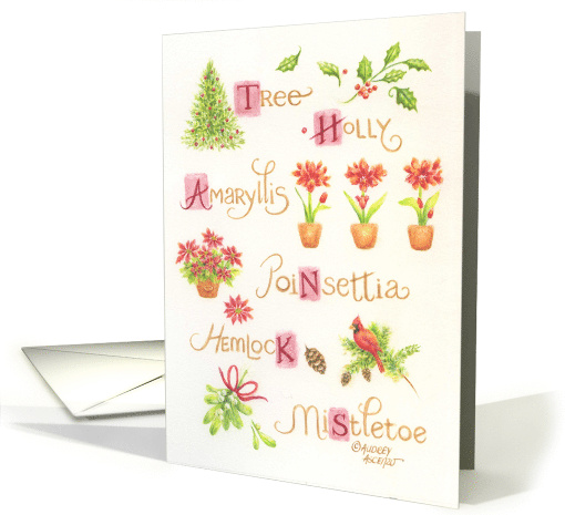 Christmas Thank You Hospitality Holiday Delights Made Me Merry card