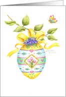 Easter Beautiful Egg on a Branch Joys of Spring card