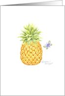 International Pineapple Day Pineapple Butterfly Sweet Delicious Day card