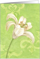 Easter Christian White Lily Elegance card