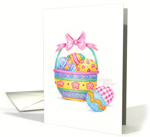 Easter Christian Pretty Little Easter Egg Basket Special... (1603690)