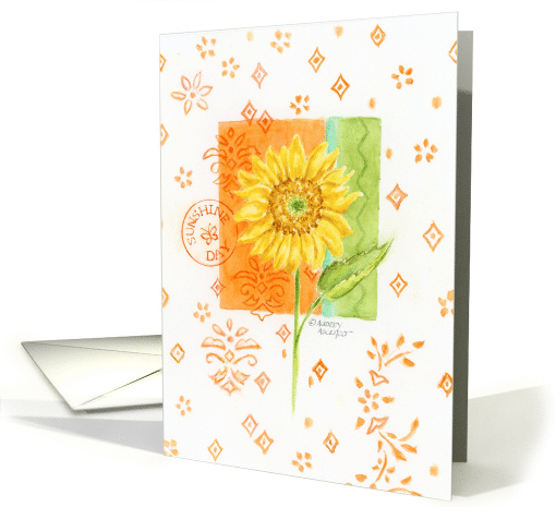 Thinking of You Sunflower Happy Thoughts Sunshine Day card (1607204)