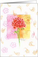 Christian Birthday Geranium Beautiful Blessings Day With Love card