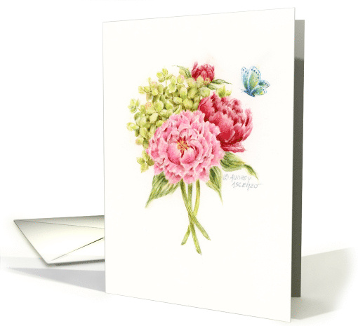 Thinking of You Beautiful Bouquet Blessings card (1630600)