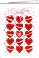 Coronavirus Valentine Lots of Hearts Lots of Love card