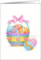 Friend Easter Eggs Pretty Little Basket Wonderful Joys and Blessings card