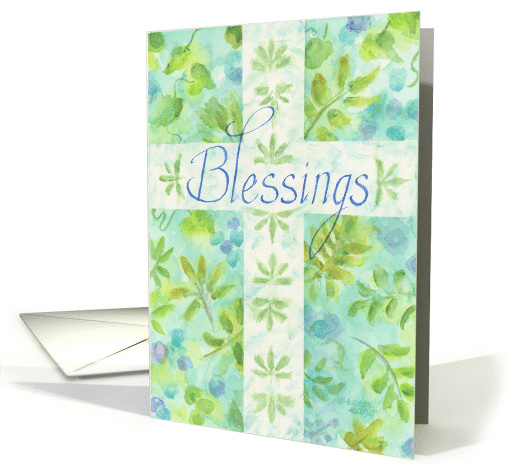 Thinking of You Blue Cross Religious Blessings of Joy... (1673520)