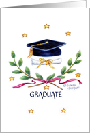 Graduation Victory Emblem Graduate Job Well Done Future Success card