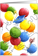 Graduation Balloons Congratulations Future Success and Happiness card