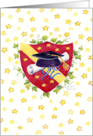 Graduation Star Crest Shield Job Well Done Future Success card