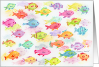 father’s Day Colorful Fish Best in all the Sea card