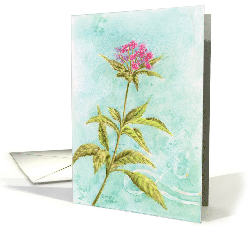 Sympathy Tall Pink Flowers Caring Here For You card (1874740)