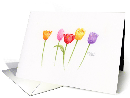 Mother's Day Blessings Colorful Floral Tulips Beautiful Day Love card