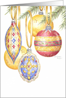 Christmas Gift For You Retro Ornaments Special Moments Joy Blessings card