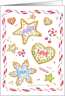 Christmas Cookies And Candies card