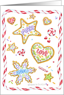 Cookie Exchange Christmas Invitation Cookies And Candies card