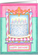 Birthday Princess Party Cake Celebrate Enjoy Sweet as You card