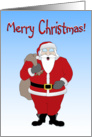 Merry Christmas Santa card