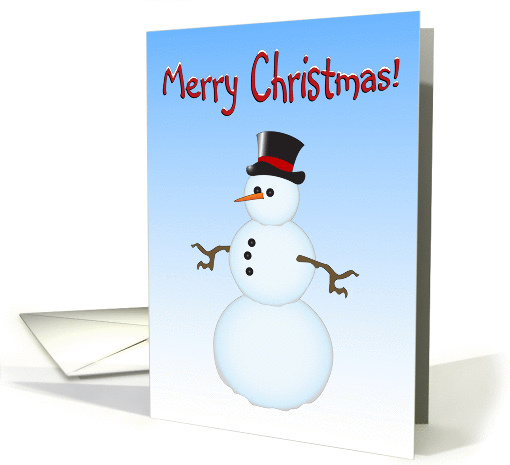 Merry Chistmas Snowman card (109877)