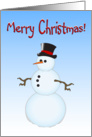 Merry Chistmas Snowman card