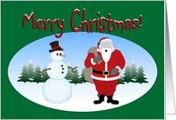Merry Christmas! Oval card