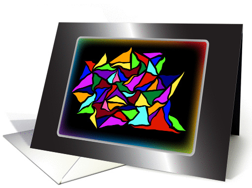 Stained Glass Recycled card (111014)