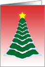 Christmas Tree (red) card