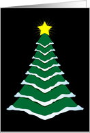 Christmas Tree (black) card