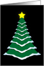 Christmas Tree (black) card