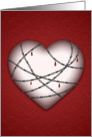 Heart (Barbed-Blank inside) card