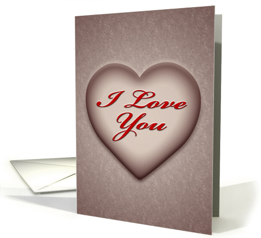 Heart (I love you) card (122829)