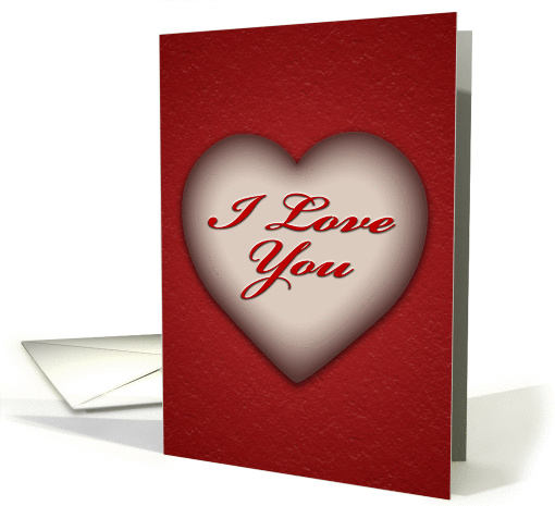 Heart2 (I love you) card (123005)