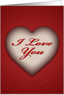 Heart2 (I love you) card