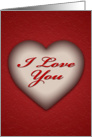 Heart2 (I love you) card