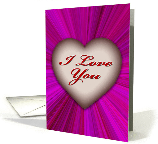 Heart3 (I love you) card (123231)