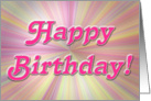 Happy Birthday (pink) card