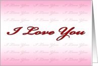 I Love You (pink)
