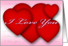 I Love You (hearts) card