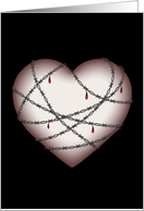 Heart (barbed heart) card