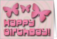 Butterfly Birthday card