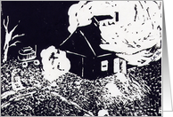 Sugarhouse at Night card