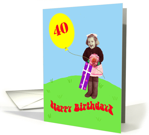 Happy 40th Birthday! card (396037)