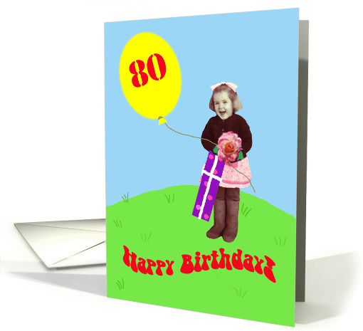 Happy 80th Birthday! card (396048)