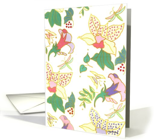 Petunia Print card (110578)